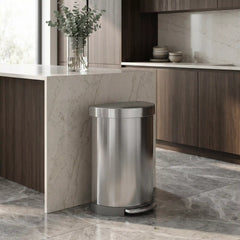 60L Semi-Round Step Can with Liner Rim